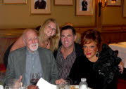 Ava with Dominic Chianese (Uncle Junior of The Sopranos), Connie Francis and Bob Egan at the Friars Club in NY lat Eddie Bruce's induction party.