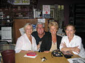 With Maria Bello's Mom & friends at coffee.comedy.
